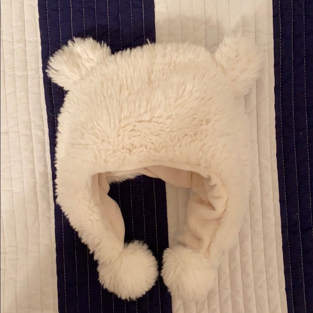 Restoration Hardware faux fur baby hat